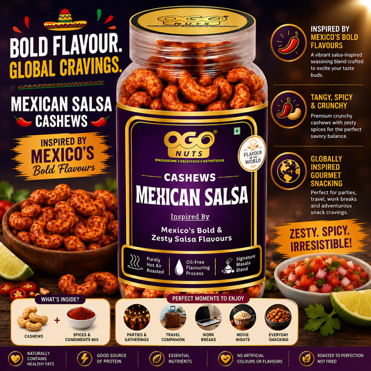 Mexican Salsa Cashews | Flavour of the World Collection 200g
