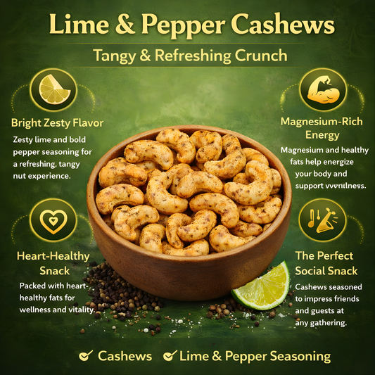 Lime & Pepper Cashews 150g