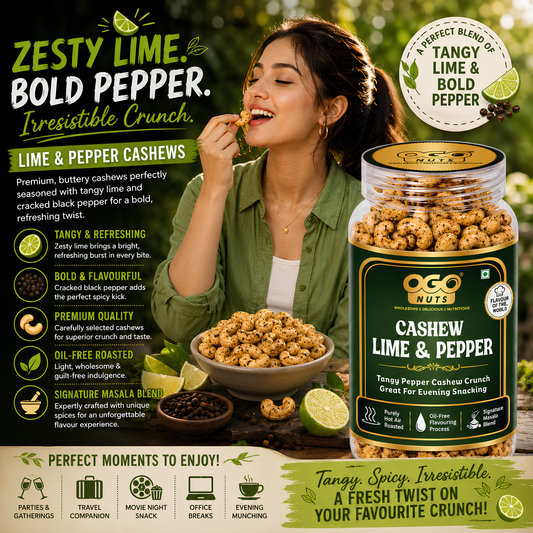 Lime & Pepper Cashews 200g