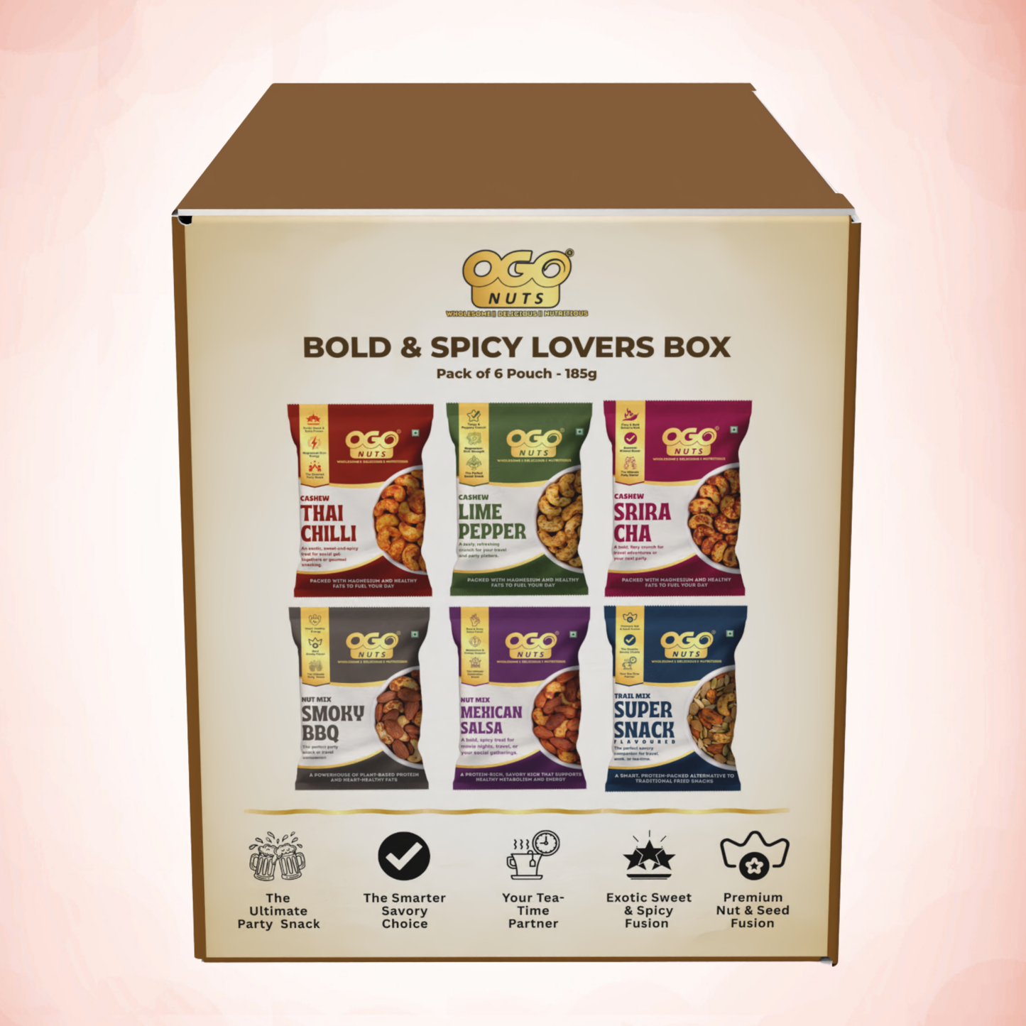 Bold & Spicy Lovers Box - Pack of 6 Pouch - 185g
