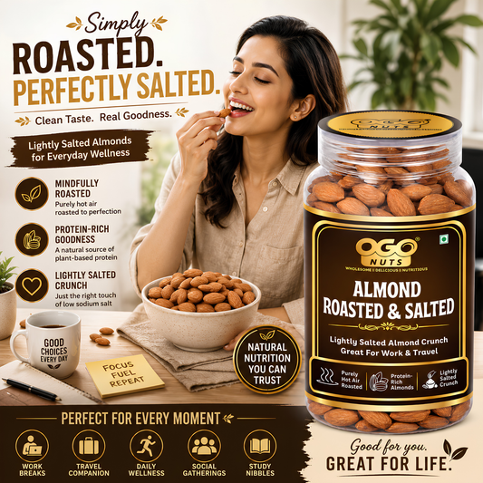 Roasted & Salted Almonds 200g
