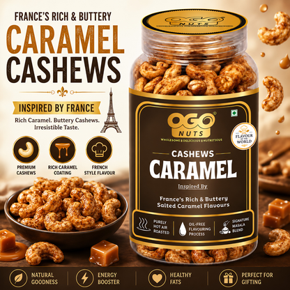 French Caramel Cashews | Flavour of the World Collection 200g