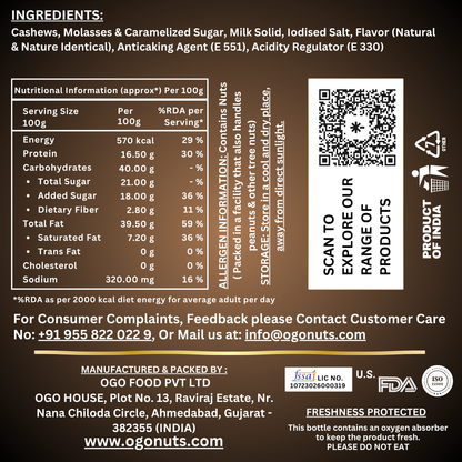 French Caramel Cashews | Flavour of the World Collection 200g