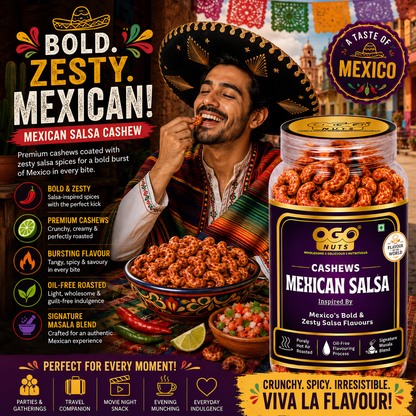Mexican Salsa Cashews | Flavour of the World Collection 200g