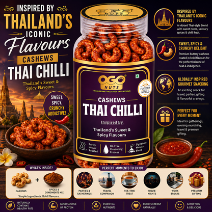 Thai Sweet Chilli Cashews | Flavour of the World Collection 200g