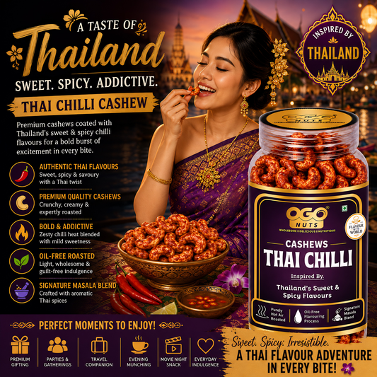 Thai Sweet Chilli Cashews | Flavour of the World Collection 200g