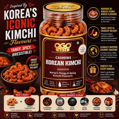 Korean Kimchi Cashews | Flavour of the World Collection 200g