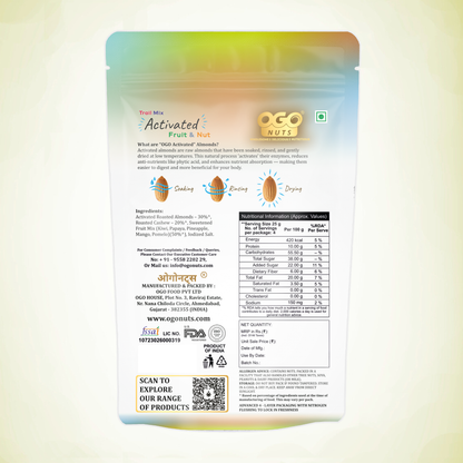 Activated Trail Mix - Fruit & Nut 200g (PACK OF 2 X 100g)