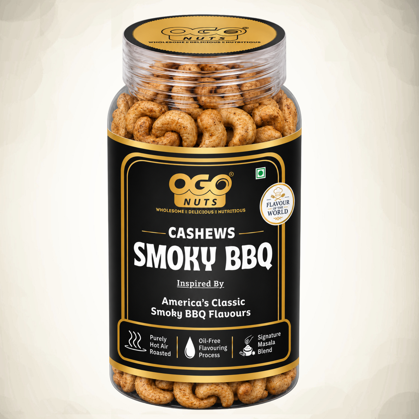 American Smoky BBQ Cashews | Flavour of the World Collection 200g