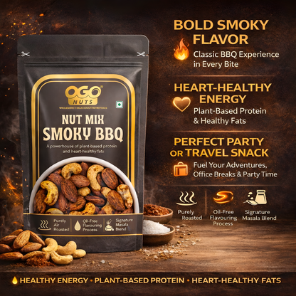 Smoky BBQ Nut Mix 200g (PACK OF 2 X 100g)