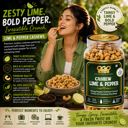 Lime & Pepper Cashews 200g