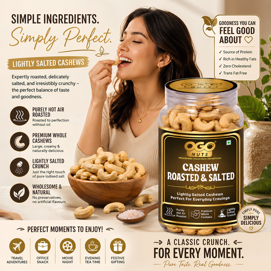 Roasted & Salted Cashews 200g