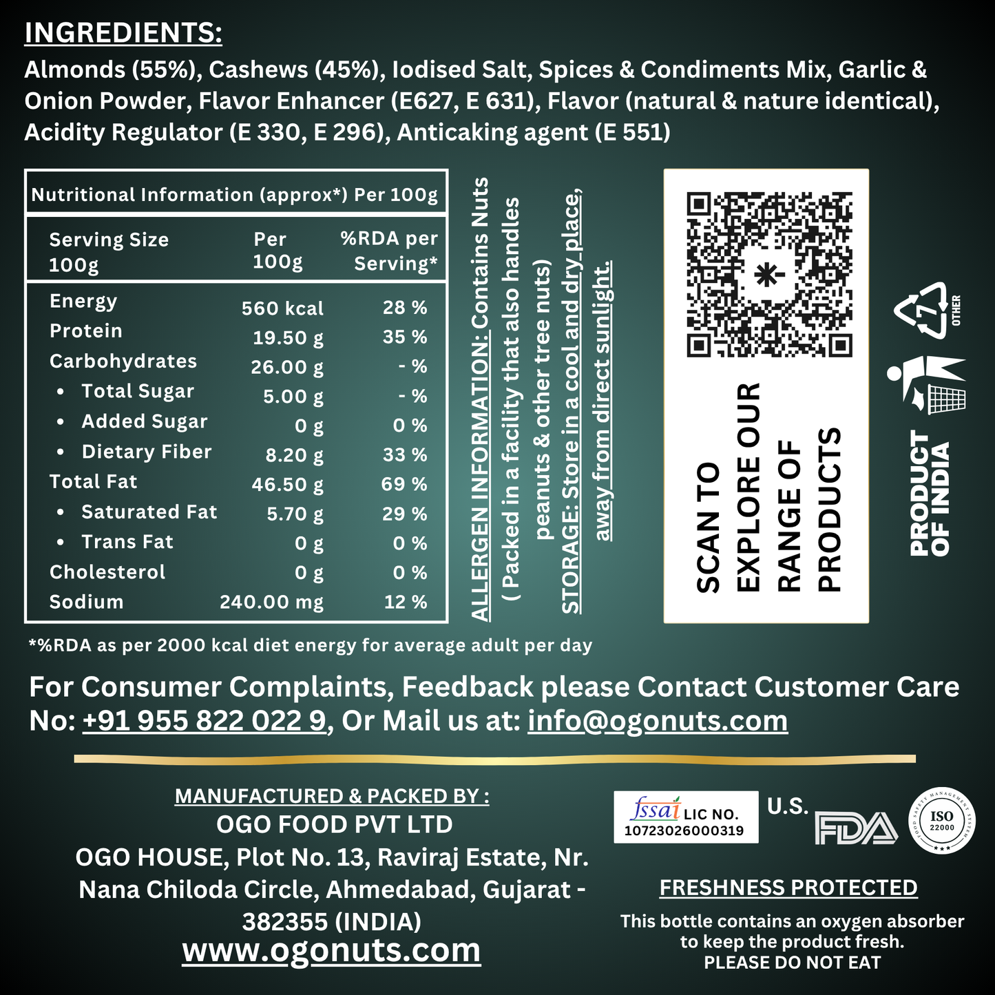 Smokey BBQ Nut Mix 200g