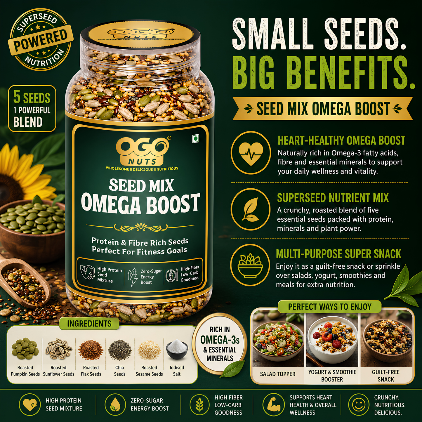 Omega Boost - Seed Mix 200g