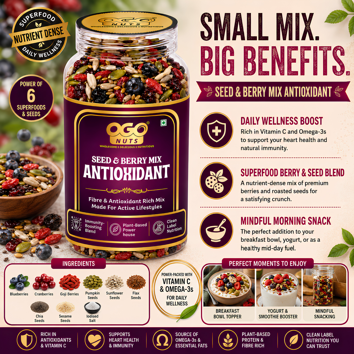Antioxidant Mix - Berry & Seed Mix 200g