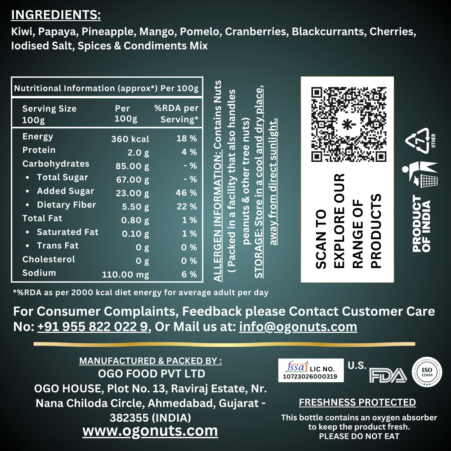 Masala Fruit Mix 200g