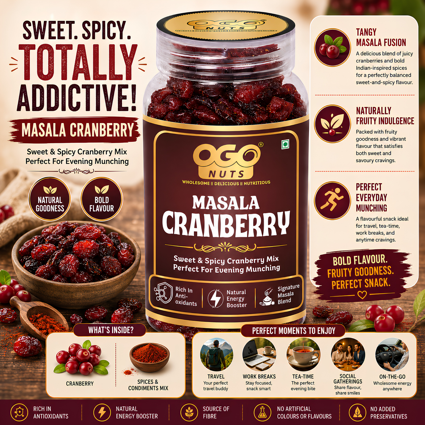 Masala Cranberry 200g