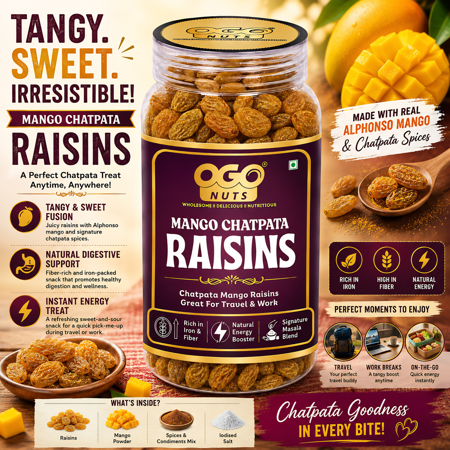 Mango Chatpata Raisins 200g