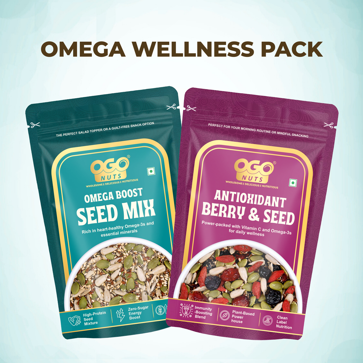 Omega Wellness Pack 200g (PACK OF 2 X 100g)