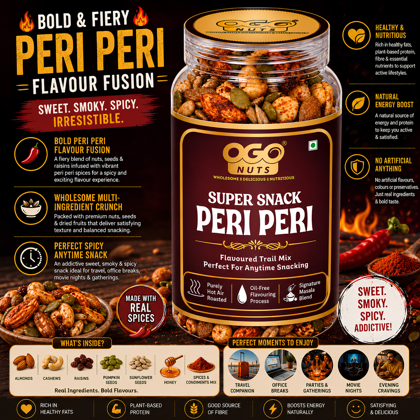 Peri Peri Super Snack Mix 200g