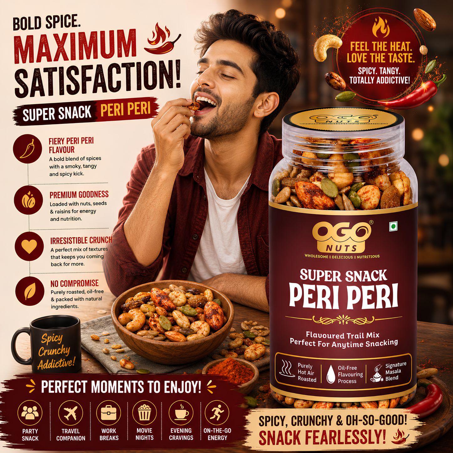 Peri Peri Super Snack Mix 200g