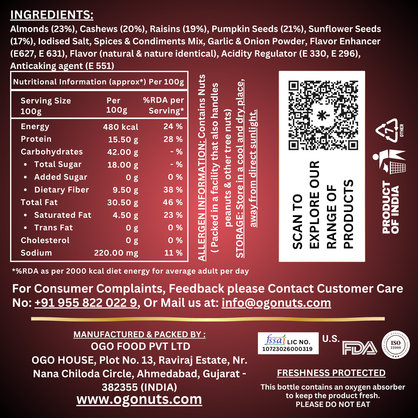 Peri Peri Super Snack Mix 200g