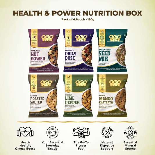 Health & Power Nutrition Box -Pack of 6 Pouch - 190g