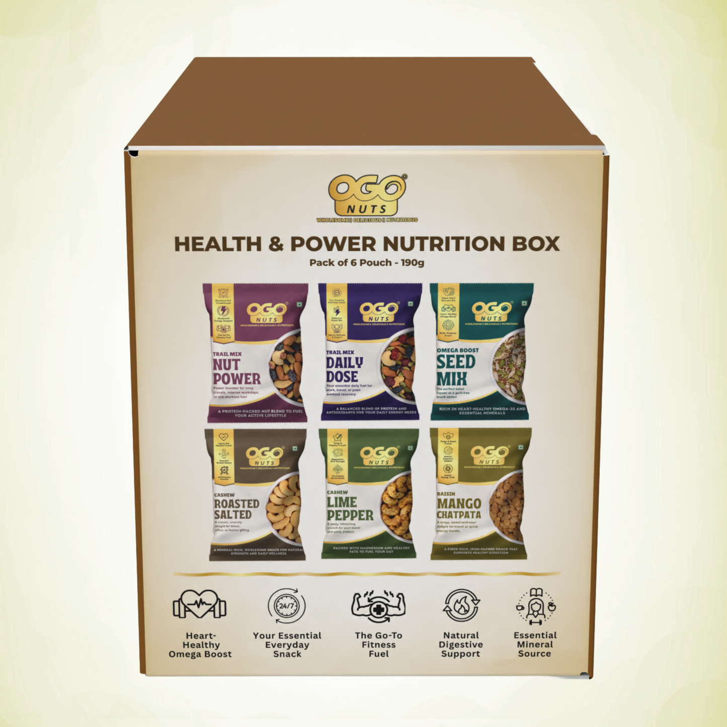 Health & Power Nutrition Box -Pack of 6 Pouch - 190g