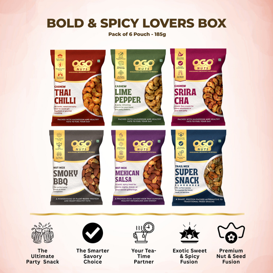 Bold & Spicy Lovers Box - Pack of 6 Pouch - 185g