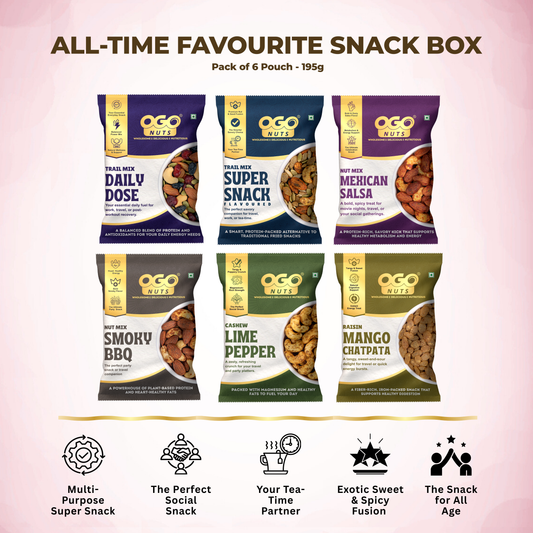 All-Time Favourite Snack Box - Pack of 6 Pouch - 195g