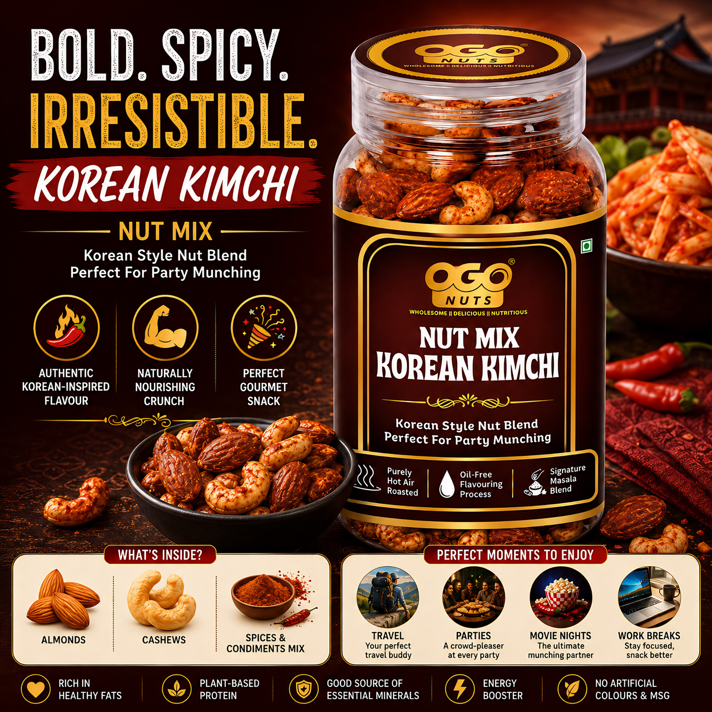 Korean Kimchi Nut Mix 200g