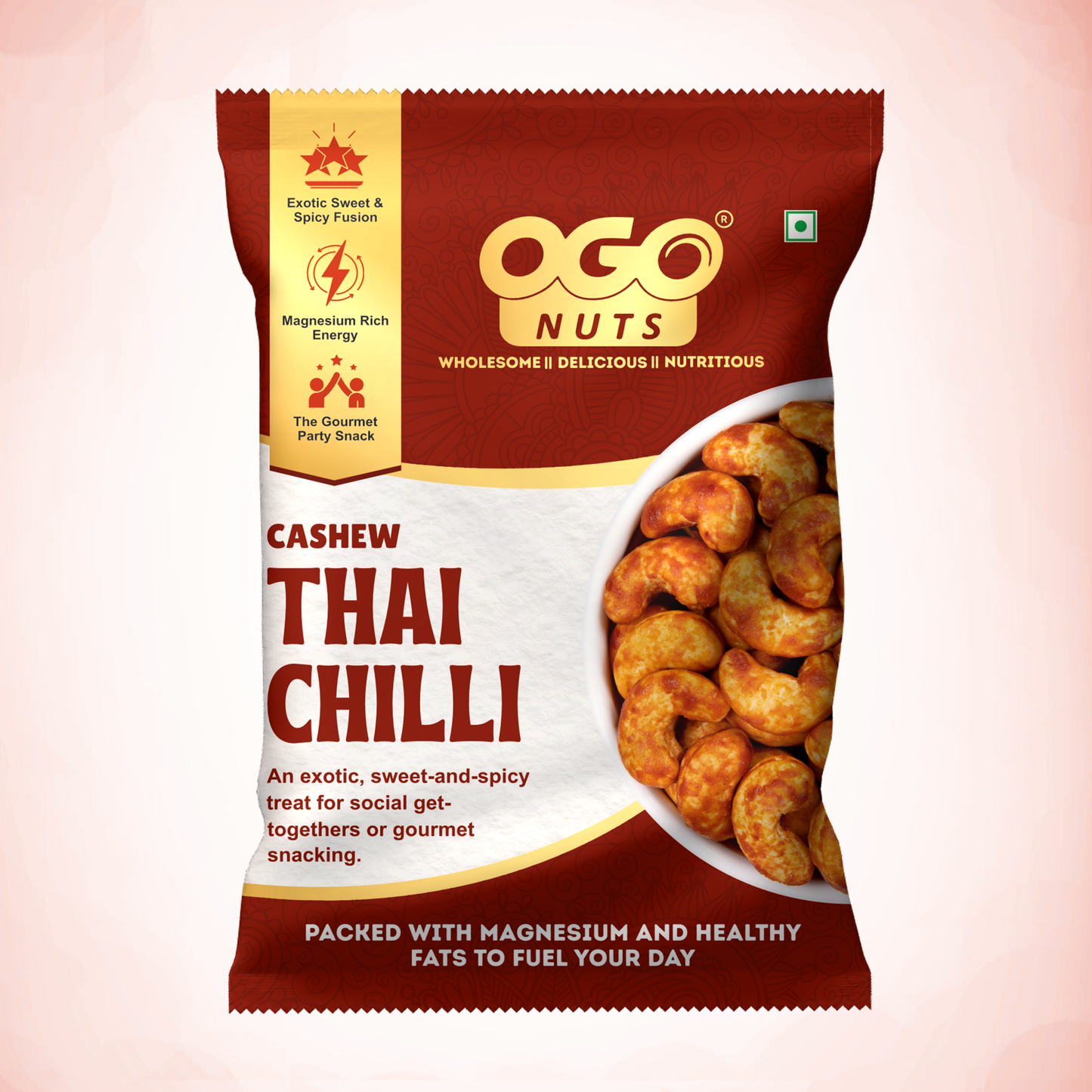 Thai Chilli Sweet Cashews 30g (PACK OF 6)