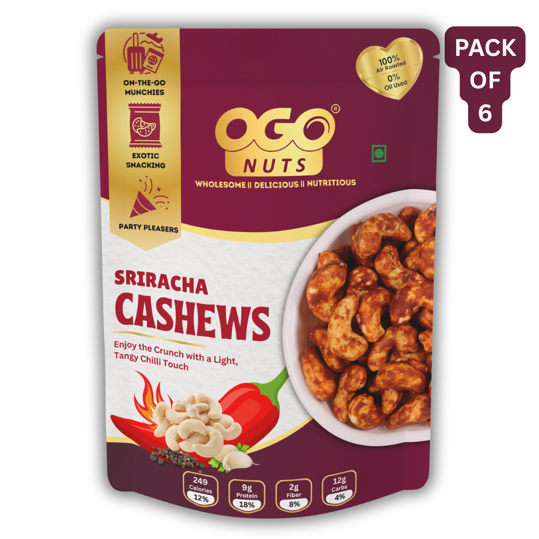 Sriracha Cashews 30g (PACK OF 6)