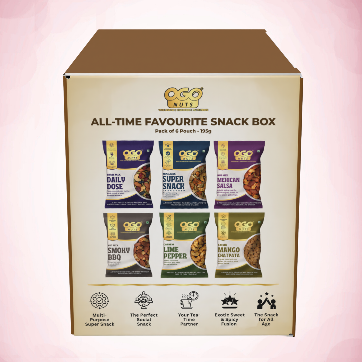 All-Time Favourite Snack Box - Pack of 6 Pouch - 195g