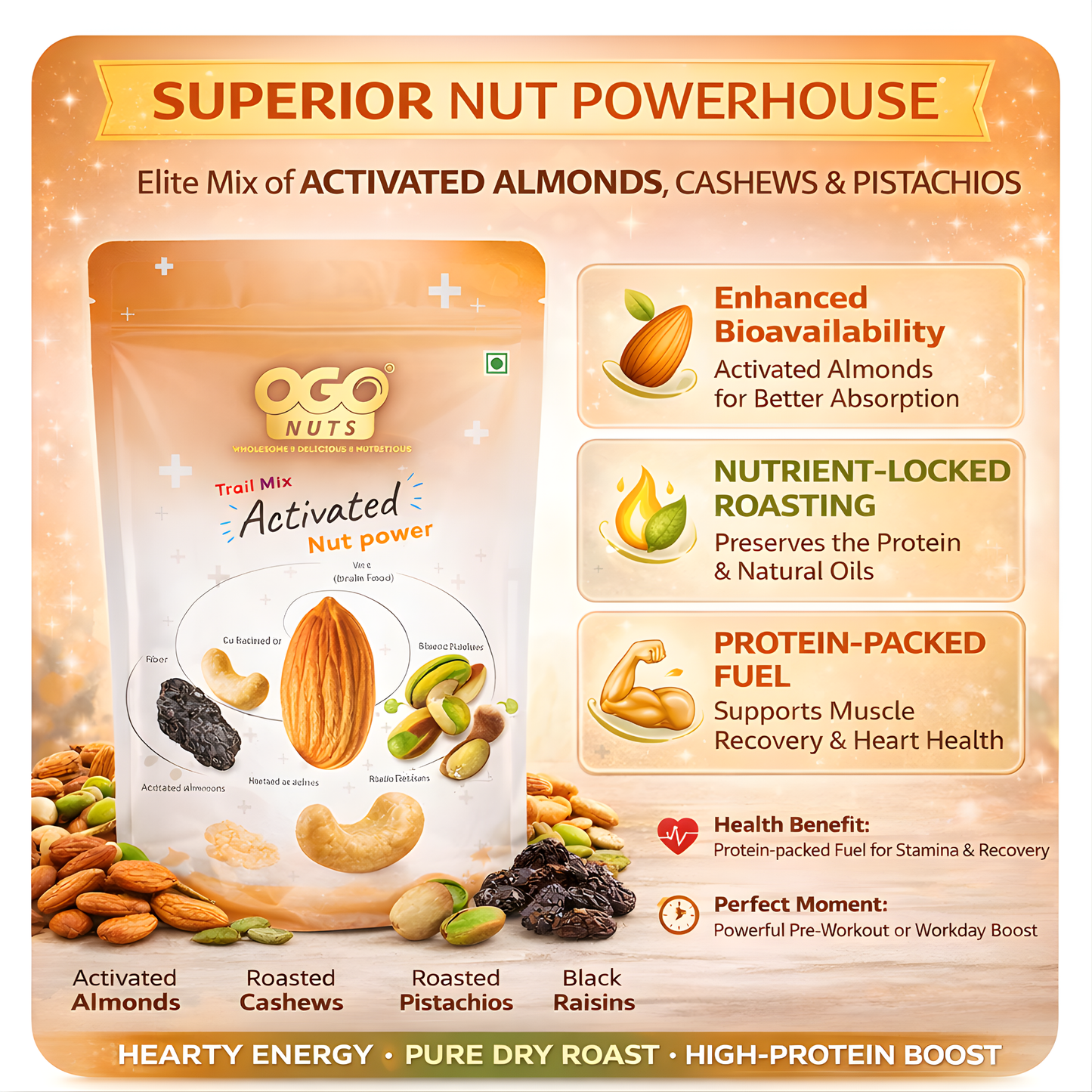 Activated Trail Mix - Nut Power 200g (PACK OF 2 X 100g)