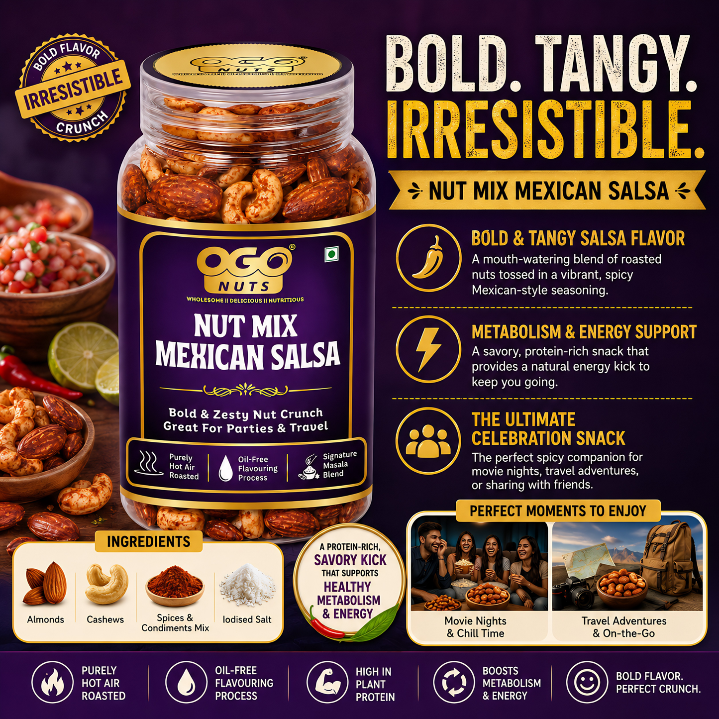 Mexican Salsa Nut Mix 200g
