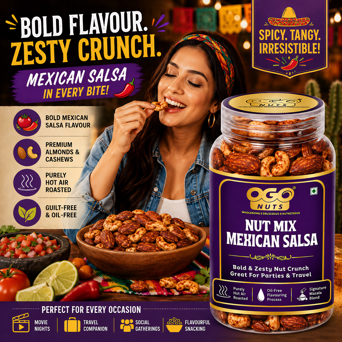 Mexican Salsa Nut Mix 200g