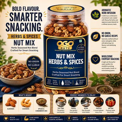 Herbs & Spices Nut Mix 200g (NO ONION; NO GARLIC)
