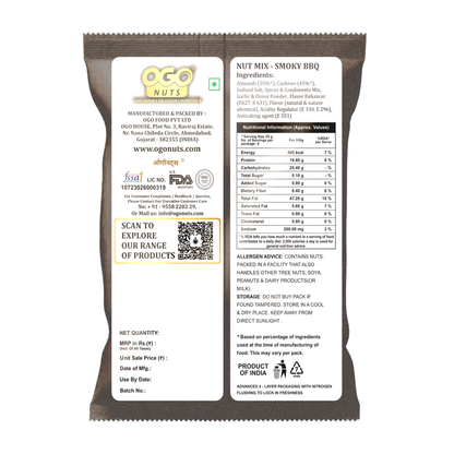 Smoky BBQ Nut Mix 30g (PACK OF 6)
