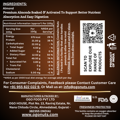 Activated Almonds - 200g