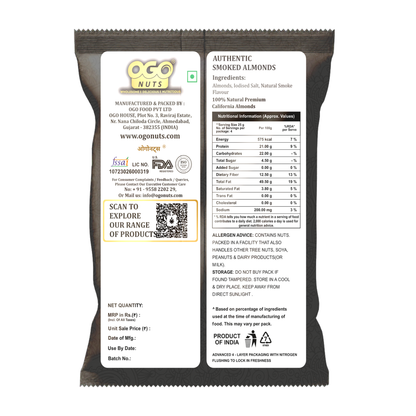 Smoked Almonds 30g (PACK OF 6)
