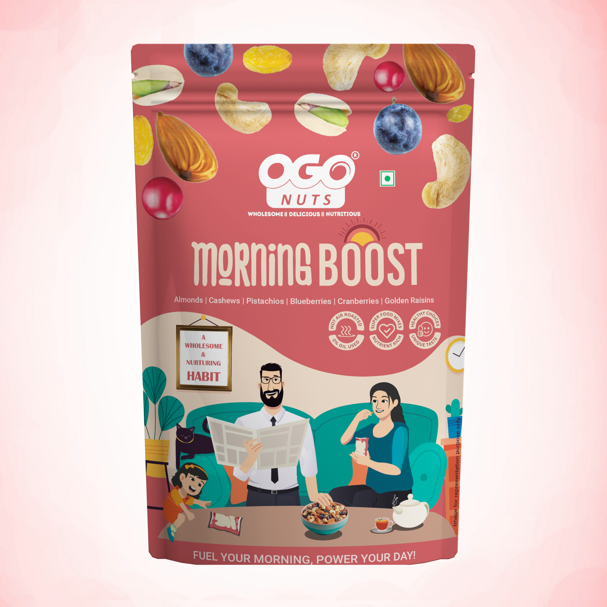 Ogonuts Morning Boost Super Snack Mix | Natural Energy Boost OgoNuts Ogonuts Morning Boost Super Snack Mix | Natural Energy Boost OgoNuts