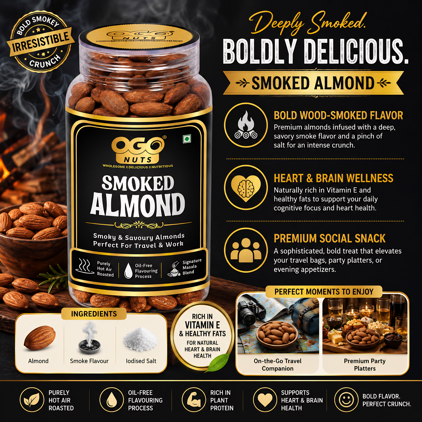 Smoked Almonds 200g