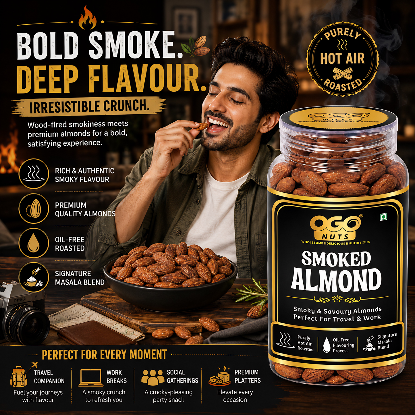 Smoked Almonds 200g