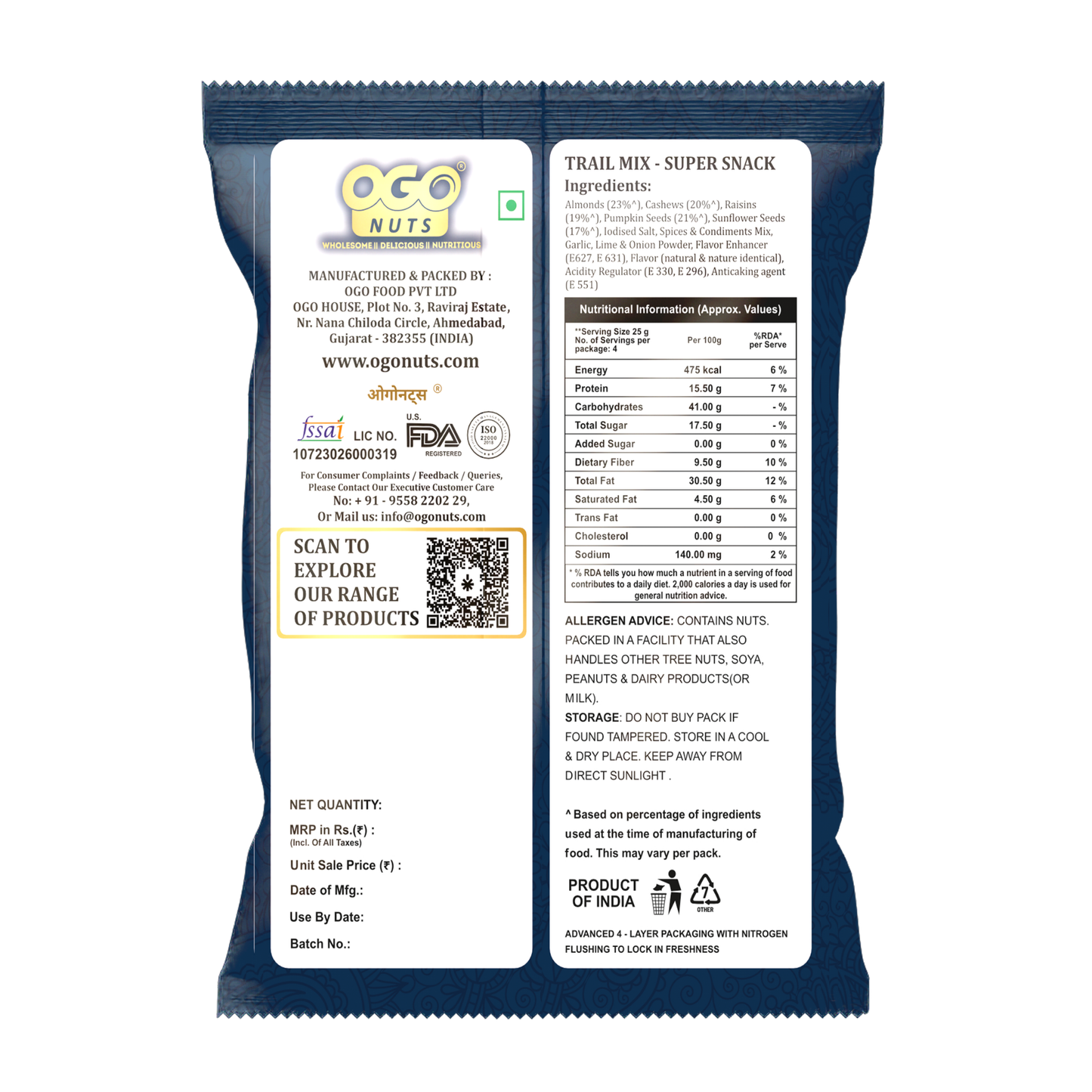 Trail Mix - Flavoured Super Snack 35g (PACK OF 6)