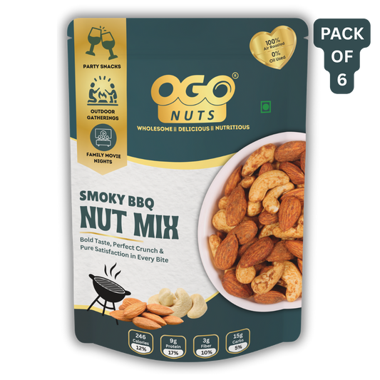Smoky BBQ Nut Mix 30g (PACK OF 6)