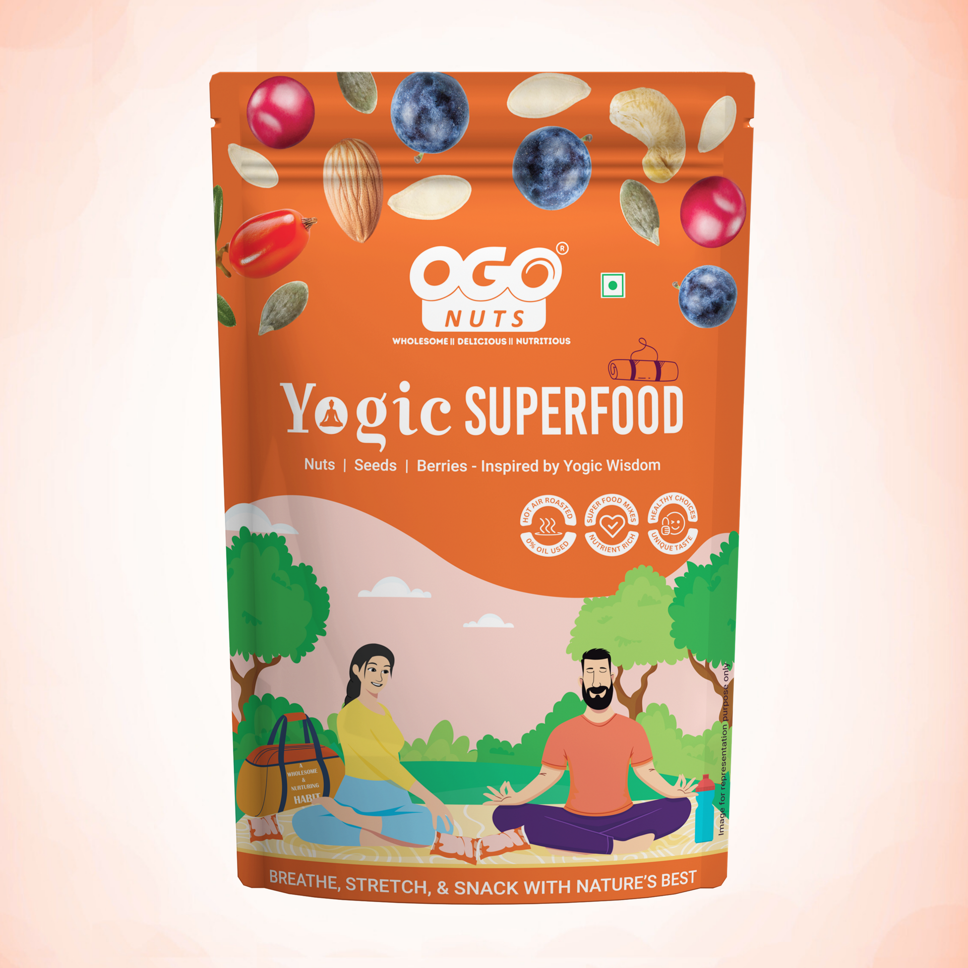 Ogonuts Yogic Superfood Mix | Yoga-Friendly Fuel, 100% Natural