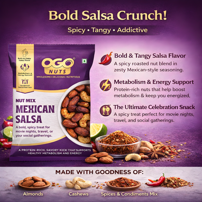 Mexican Salsa Nut Mix 30g (PACK OF 6)