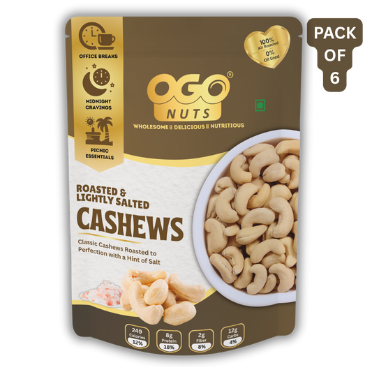 Roasted & Salted Cashews 30g (PACK OF 6) (Copy)
