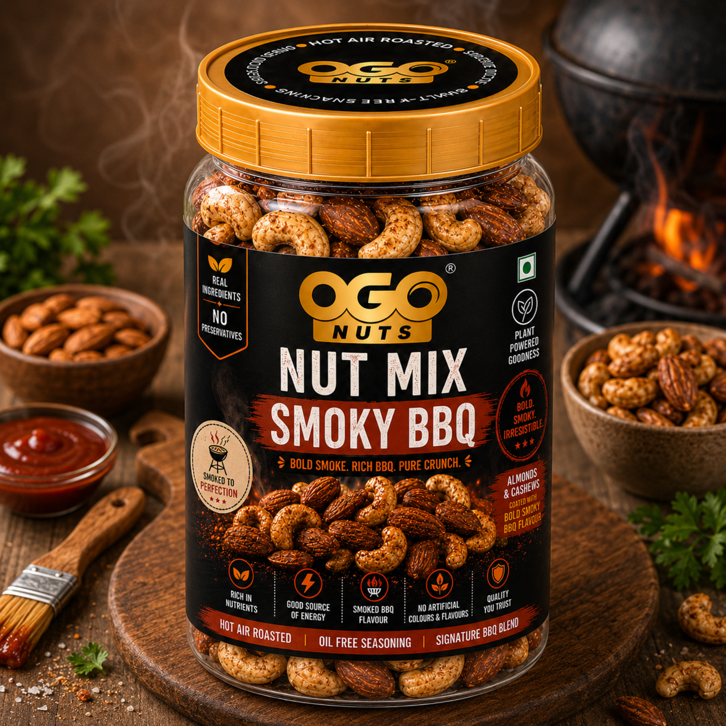Smokey BBQ Nut Mix 250g